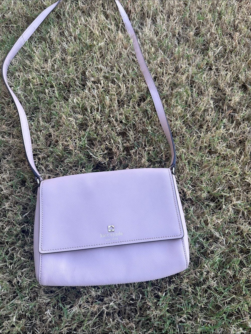 kate spade Pebbled Tan Crossbody Flap Bag - Picture 5 of 12